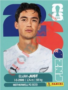 NZL18 Elijah Just – FIFA World Cup 2026 Panini