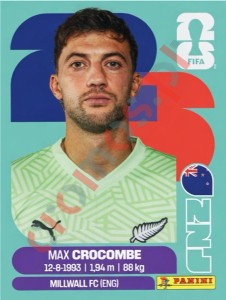 NZL2 Max Crocombe Payne – FIFA World Cup 2026 Panini