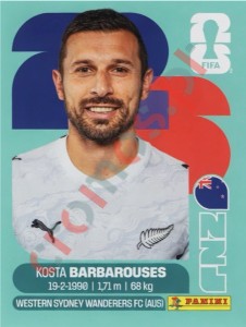 NZL20 Kosta Barbarouses – FIFA World Cup 2026 Panini