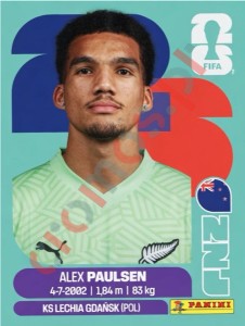 NZL3 Alex Paulsen – FIFA World Cup 2026 Panini