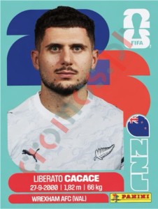 NZL5 Liberato Cacace – FIFA World Cup 2026 Panini