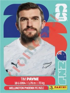NZL6 Tim Payne – FIFA World Cup 2026 Panini