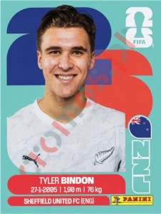 NZL7 Tyler Bindon – FIFA World Cup 2026 Panini