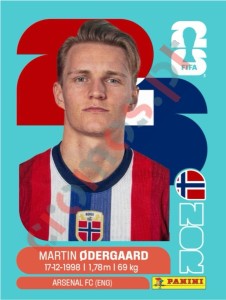 NOR10 Martin Ødegaard – FIFA World Cup 2026 Panini