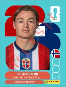 NOR14 Patrick Berg – FIFA World Cup 2026 Panini