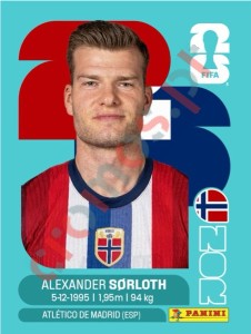NOR16 Alexander Sørloth – FIFA World Cup 2026 Panini