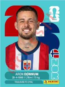 NOR17 Aron Dønnum – FIFA World Cup 2026 Panini
