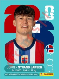 NOR18 Jorgen Strand Larsen – FIFA World Cup 2026 Panini