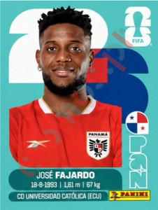 PAN17 Jose Fajardo – FIFA World Cup 2026 Panini