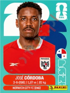 PAN8 Jose Cordoba – FIFA World Cup 2026 Panini