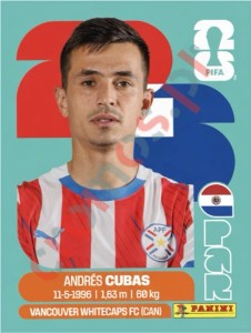 PAR12 Andres Cubas – FIFA World Cup 2026 Panini