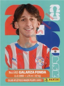 PAR14 Matias Galarza Fonda – FIFA World Cup 2026 Panini