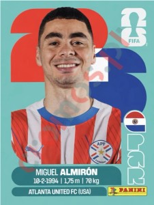PAR17 Miguel Almirón – FIFA World Cup 2026 Panini