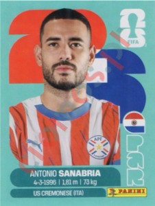 PAR20 Antonio Sanabria – FIFA World Cup 2026 Panini