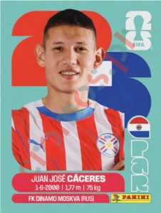 PAR6 Juan José Cáceres – FIFA World Cup 2026 Panini