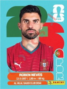 POR11 Ruben Neves – FIFA World Cup 2026 Panini