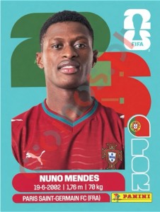 POR7 Nuno Mendes – FIFA World Cup 2026 Panini