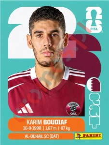 QAT10 Karim Boudiaf – FIFA World Cup 2026 Panini