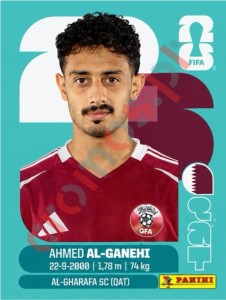 QAT19 Ahmed Al Ganehi – FIFA World Cup 2026 Panini