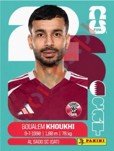 QAT6 Boualem Khoukhi – FIFA World Cup 2026 Panini