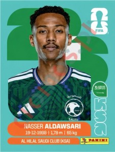 KSA12 Nasser Aldawsari – FIFA World Cup 2026 Panini