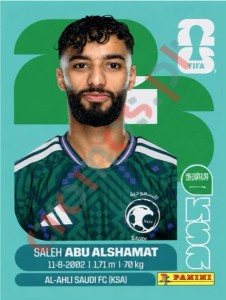 KSA14 Saleh Abu Alshamat – FIFA World Cup 2026 Panini