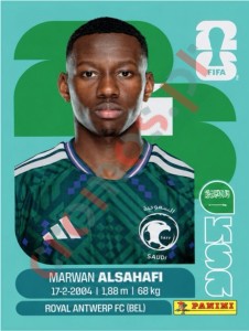 KSA15 Marwan Alsahafi – FIFA World Cup 2026 Panini