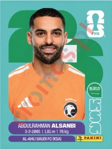 KSA3 Abdulrahman Al-Sanbi – FIFA World Cup 2026 Panini