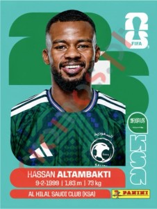 KSA8 Hassan Altambakti – FIFA World Cup 2026 Panini