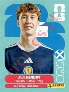 SCO3 Jack Hendry – FIFA World Cup 2026 Panini