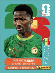SEN10 Pape Matar Sarr – FIFA World Cup 2026 Panini