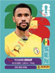 SEN3 Yehvann Diouf – FIFA World Cup 2026 Panini