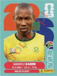 RSA5 Samukele Kabini – FIFA World Cup 2026 Panini