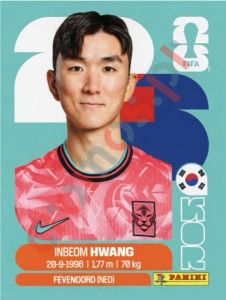 KOR11 In-beom Hwang – FIFA World Cup 2026 Panini