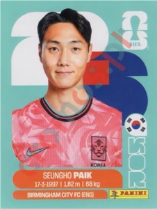 KOR14 Seung-ho Paik – FIFA World Cup 2026 Panini