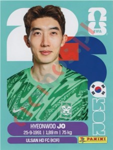 KOR2 Hyeon-woo Jo – FIFA World Cup 2026 Panini