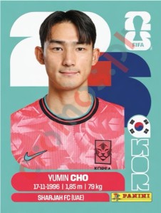 KOR5 Yu-min Cho – FIFA World Cup 2026 Panini