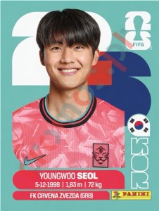KOR6 Young-woo Seol – FIFA World Cup 2026 Panini
