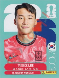 KOR8 Tae-seok Lee – FIFA World Cup 2026 Panini