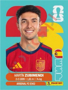 ESP9 Martín Zubimendi – FIFA World Cup 2026 Panini