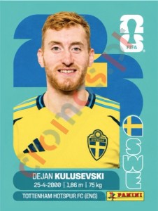 SWE17 Dejan Kulusevski – FIFA World Cup 2026 Panini