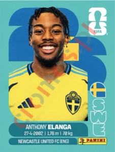 SWE18 Anthony Elanga – FIFA World Cup 2026 Panini