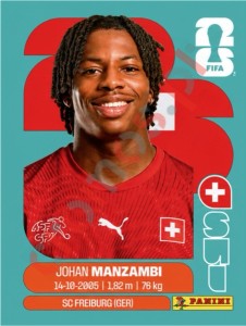 SUI15 Johan Manzambi – FIFA World Cup 2026 Panini