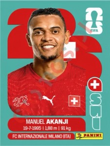SUI4 Manuel Akanji – FIFA World Cup 2026 Panini