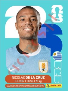URU15 Nicolás de la Cruz – FIFA World Cup 2026 Panini