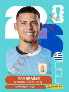 URU16 Maxi Araujo – FIFA World Cup 2026 Panini