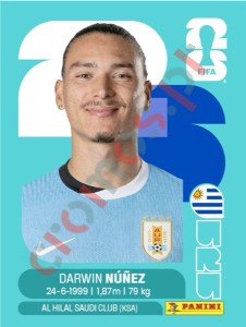 URU17 Darwin Núñez – FIFA World Cup 2026 Panini