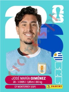 URU5 José María Giménez – FIFA World Cup 2026 Panini