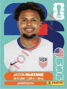 USA10 Weston McKenny – FIFA World Cup 2026 Panini