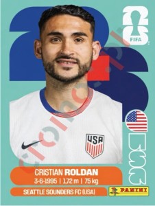 USA11 Christian Roldan – FIFA World Cup 2026 Panini